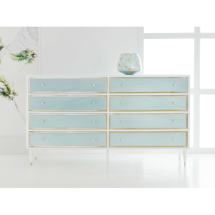 ModernHistory Seaglass 8 Drawer Dresser Wayfair